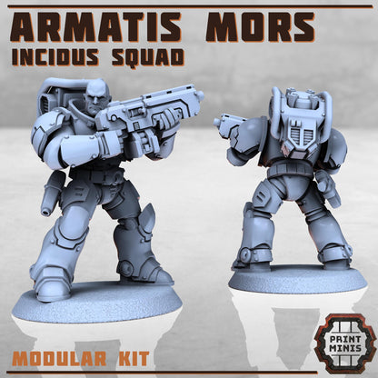 Armatis Mors Warriors - Incidus Squad - Futuristic Marine Army, Sci-Fi Space Warriors by Print Minis