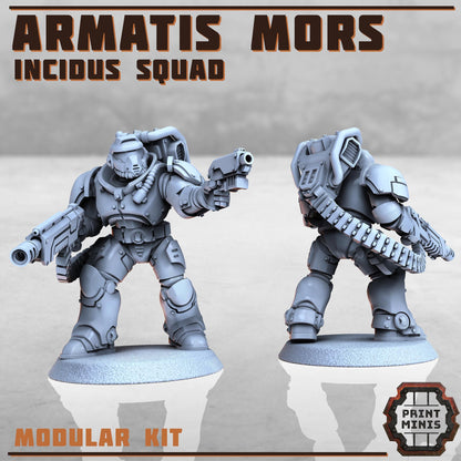 Armatis Mors Warriors - Incidus Squad - Futuristic Marine Army, Sci-Fi Space Warriors by Print Minis
