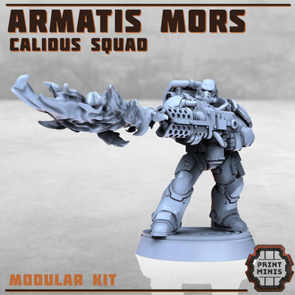 Armatis Mors Warriors - Calidus Squad - Futuristic Marine Army, Sci-Fi Space Warriors by Print Minis