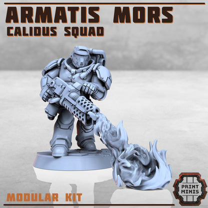 Armatis Mors Warriors - Calidus Squad - Futuristic Marine Army, Sci-Fi Space Warriors by Print Minis