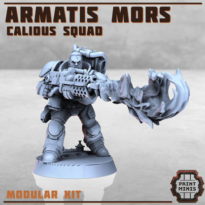 Armatis Mors Warriors - Calidus Squad - Futuristic Marine Army, Sci-Fi Space Warriors by Print Minis