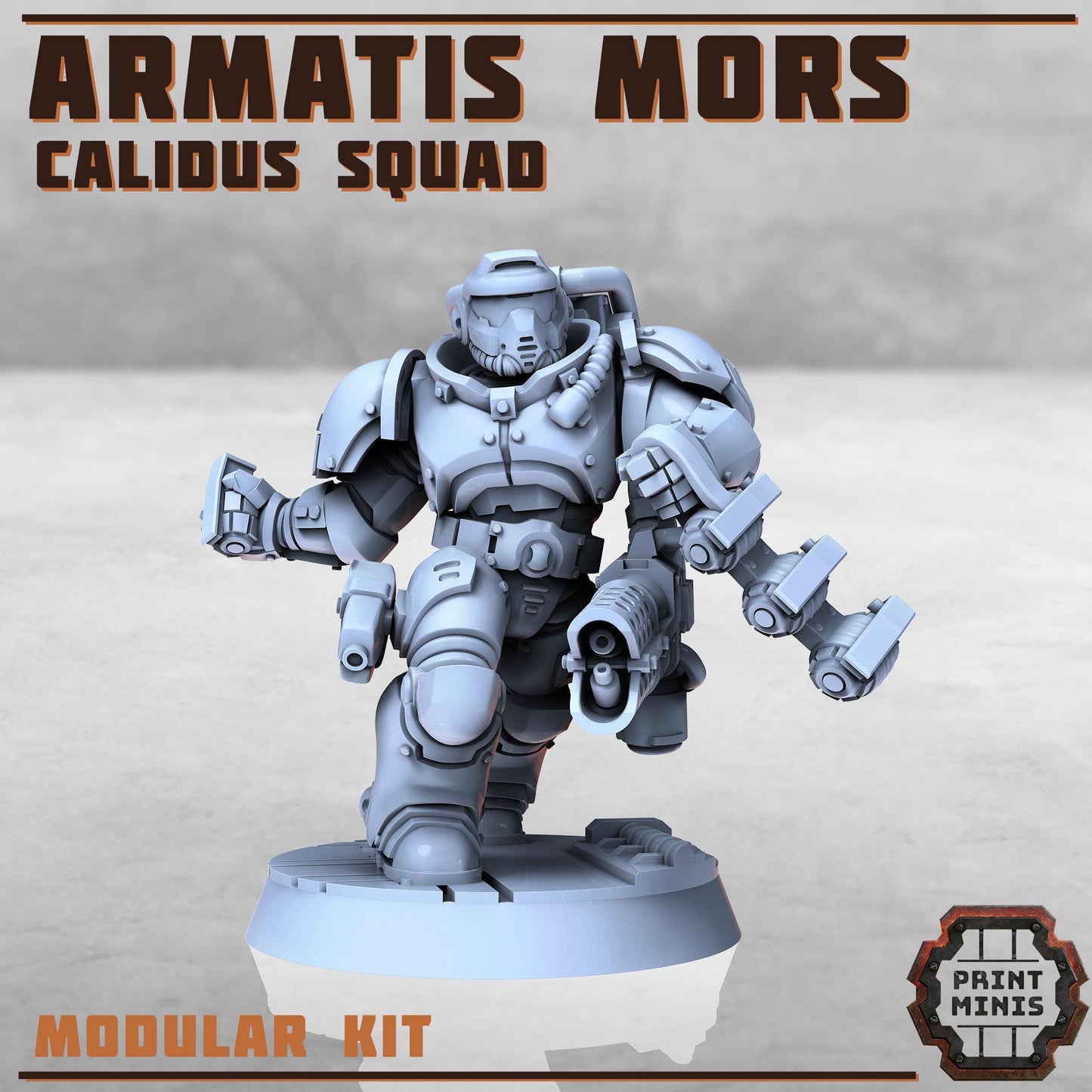 Armatis Mors Warriors - Calidus Squad - Futuristic Marine Army, Sci-Fi Space Warriors by Print Minis