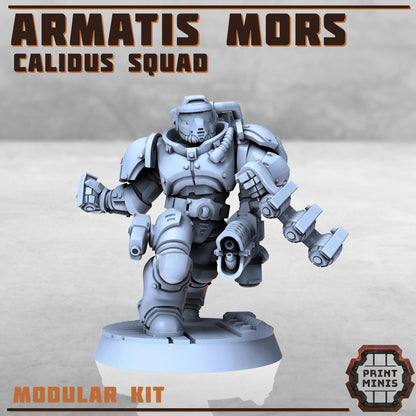 Armatis Mors Warriors - Calidus Squad - Futuristic Marine Army, Sci-Fi Space Warriors by Print Minis