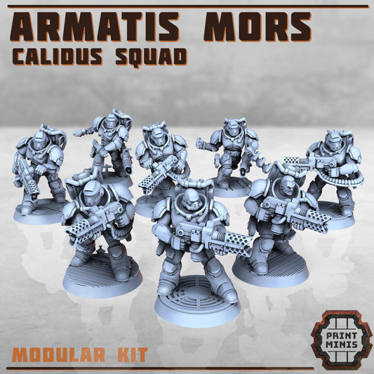 Armatis Mors Warriors - Calidus Squad - Futuristic Marine Army, Sci-Fi Space Warriors by Print Minis