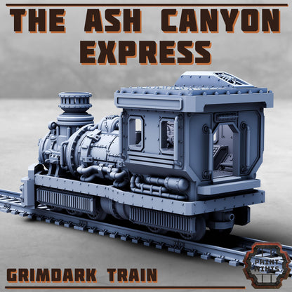 Ash Canyon Express - Sci-Fi Space Industrial Steampunk Train by Print Minis