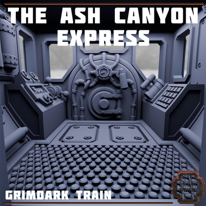 Ash Canyon Express - Sci-Fi Space Industrial Steampunk Train by Print Minis