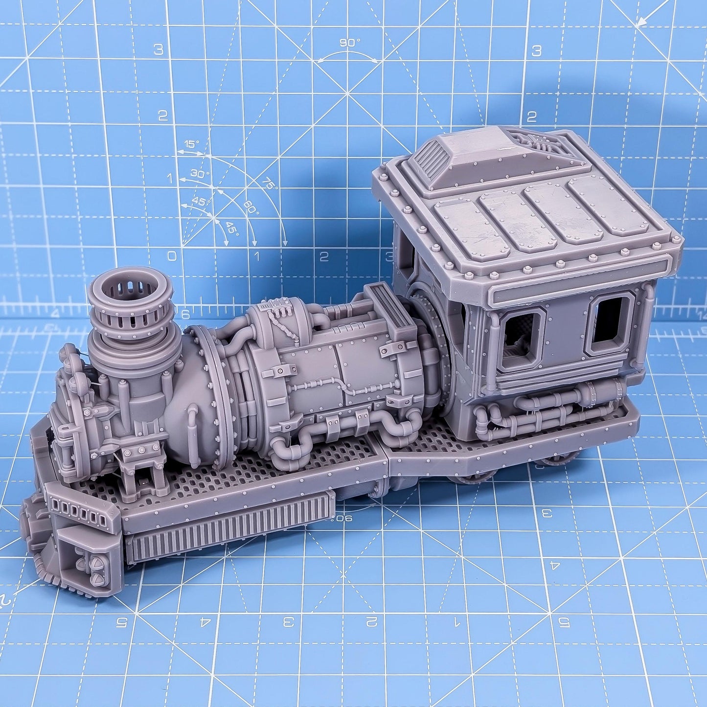 Ash Canyon Express - Sci-Fi Space Industrial Steampunk Train by Print Minis