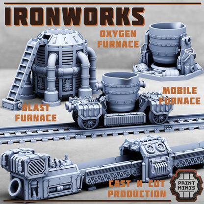 Forge Works - Ironworks Expansion - Sci-Fi Space Industrial Terrain by Print Minis