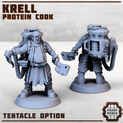 Market Hawker + Slop Chef -  Sci-Fi Grimdark Mercenaries by Print Minis