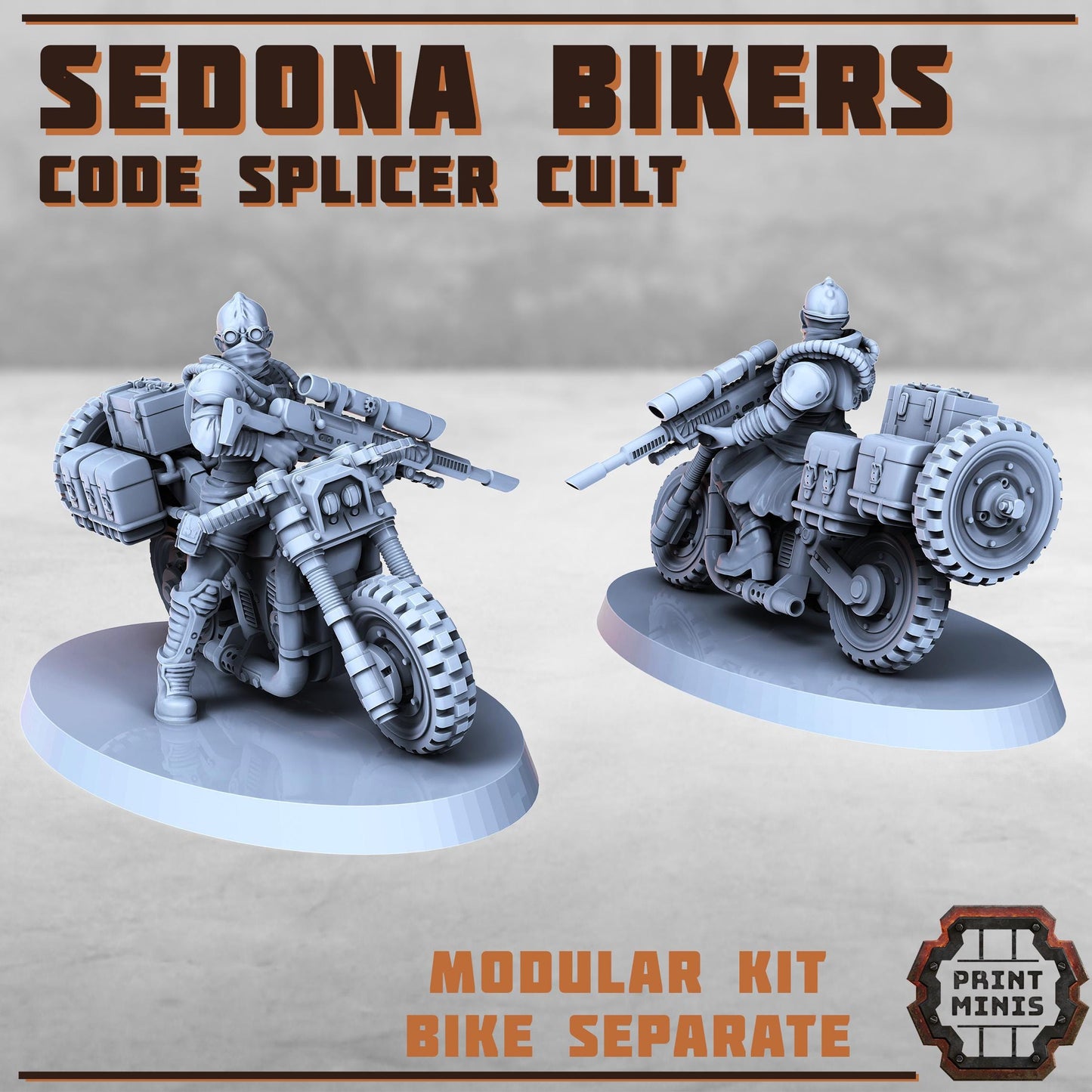 Sedona Bikers - Code Splicer Cult -  Sci-Fi Grimdark Vehicles by Print Minis