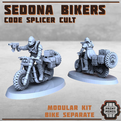 Sedona Bikers - Code Splicer Cult -  Sci-Fi Grimdark Vehicles by Print Minis