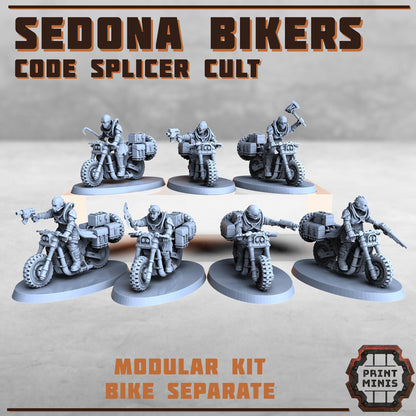 Sedona Bikers - Code Splicer Cult -  Sci-Fi Grimdark Vehicles by Print Minis