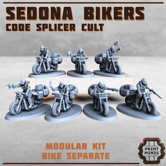 Sedona Bikers - Code Splicer Cult -  Sci-Fi Grimdark Vehicles by Print Minis