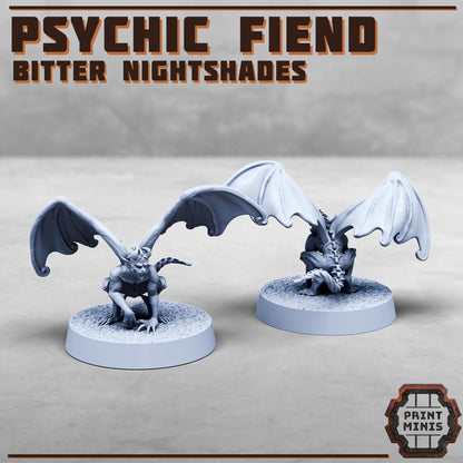 Nightshade Bodyguard & Psychic Fiend -  Sci-Fi Grimdark City Skirmish Warfare Female Mercenaries by Print Minis