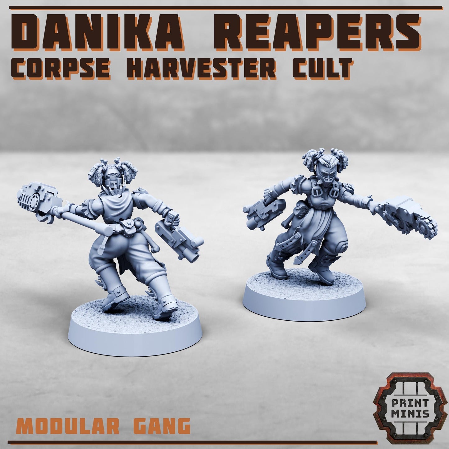 Danika Reapers - Corpse Harvester Cult -  Sci-Fi Grimdark Gang by Print Minis