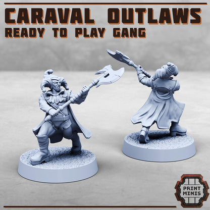 House Caraval Outlaws -  Sci-Fi Grimdark Splicers by Print Minis