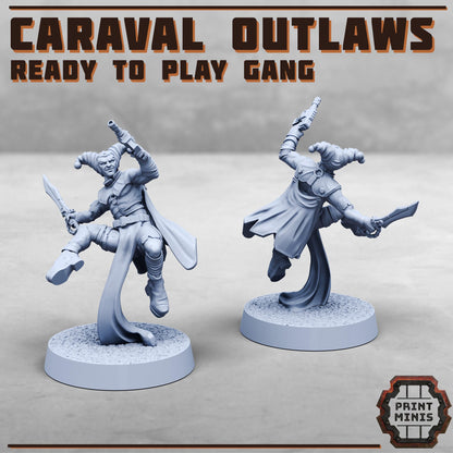 House Caraval Outlaws -  Sci-Fi Grimdark Splicers by Print Minis