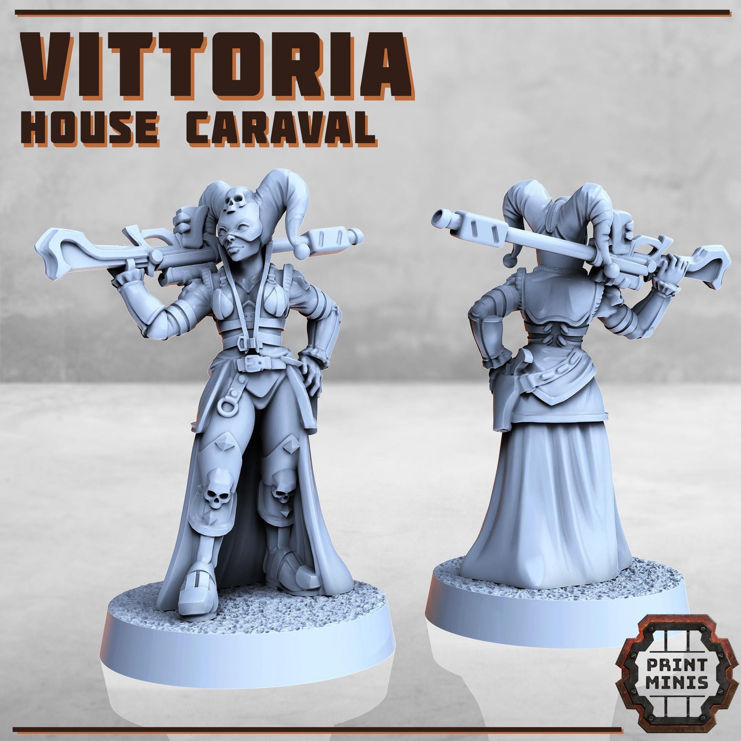 House Caraval - twin sisters -  Sci-Fi Grimdark Splicers by Print Minis