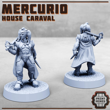 Mercurio - House Caraval -  Sci-Fi Grimdark Splicers by Print Minis