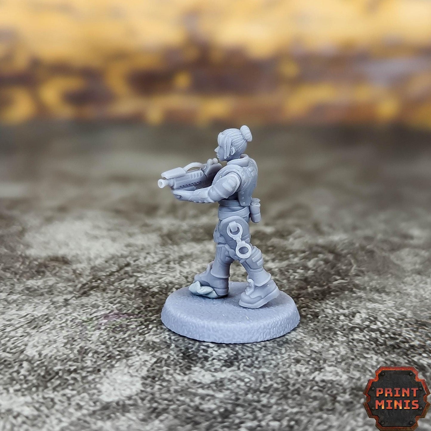 City Watch Police Enforcers -  Sci-Fi Grimdark Tech Hunter Mercenaries by Print Minis