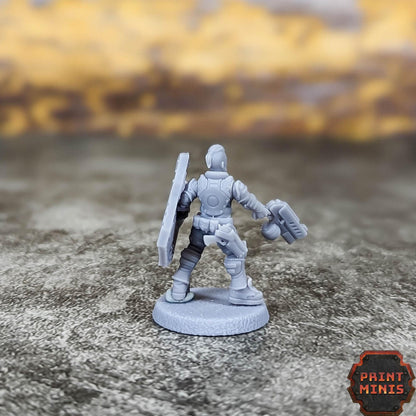 City Watch Enforcers - Ready to Play Gang -  Sci-Fi Grimdark Tech Hunter Mercenaries by Print Minis
