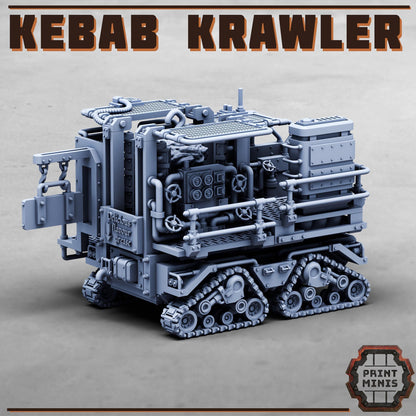The Kebab Krawler w/ Chef - Sci-Fi Grimdark Mercenaries by Print Minis