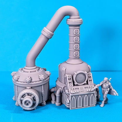 Snakebite Distillery - Sci-Fi Space Industrial Terrain by Print Minis