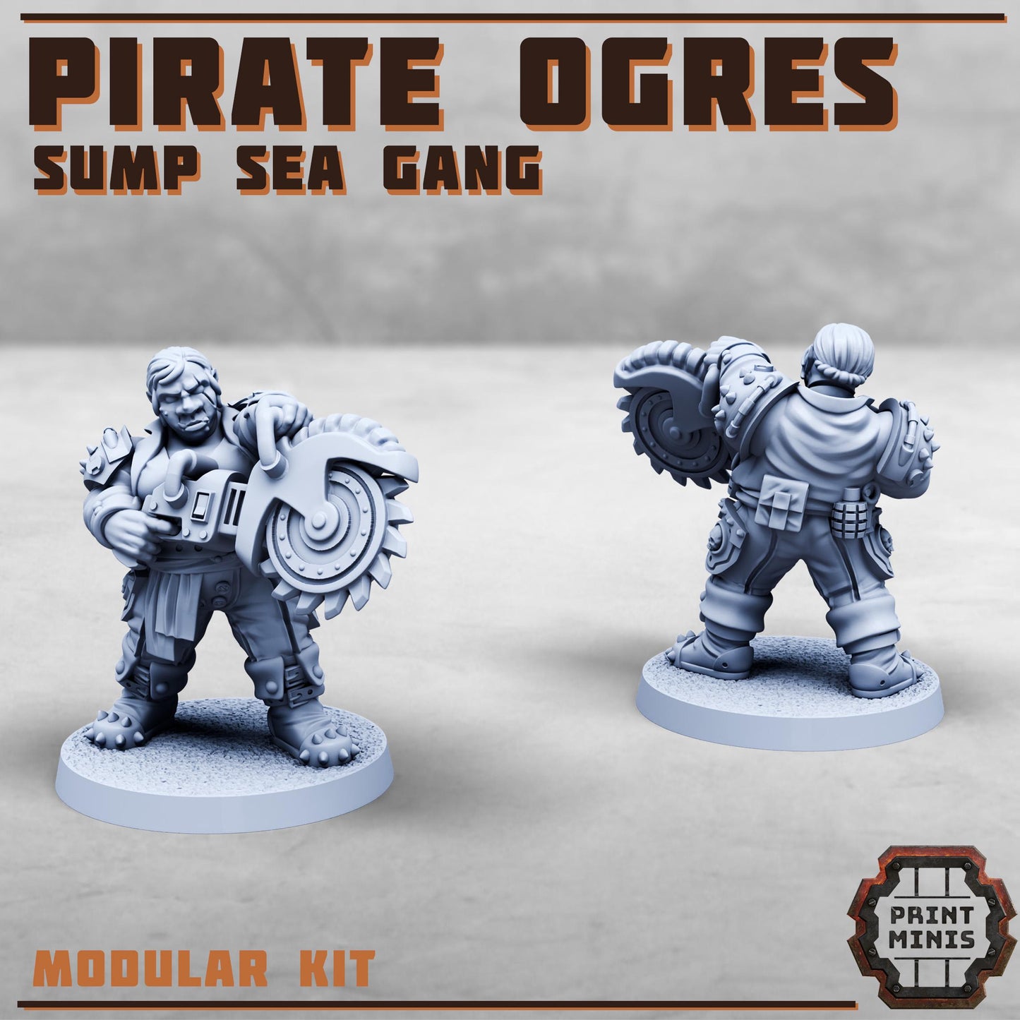 Female Pirate Ogres -  Sci-Fi Grimdark Ogres by Print Minis