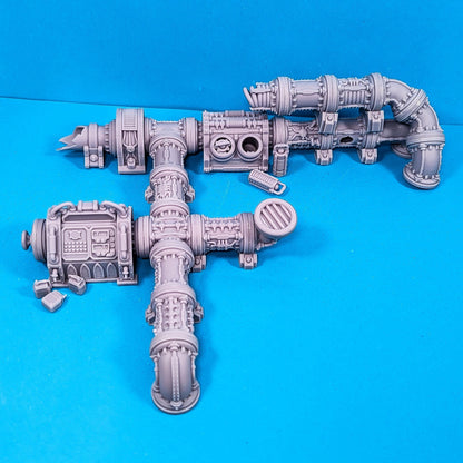 Ranvik Pipes Kit - Sci-Fi Space Industrial Terrain by Print Minis