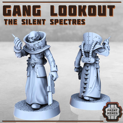 Gang Look Out - The Silent Spectres - Sci-Fi Grimdark Mercenaries by Print Minis