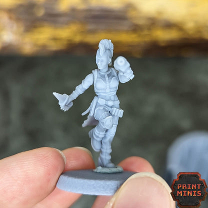 Bitter Nightshades Gang - Sci-Fi Grimdark City Skirmish Warfare Female Mercenaries by Print Minis