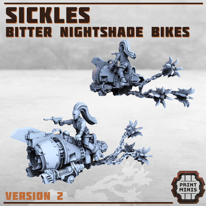 Bitter Nightshades Gang - Sci-Fi Grimdark City Skirmish Warfare Female Mercenaries by Print Minis