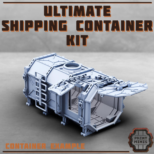 Ultimate Shipping Container Kit - Sci-Fi Space Industrial Terrain by Print Minis