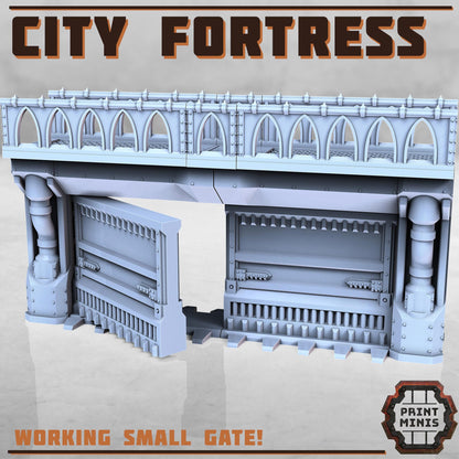 City Fortress - Sci-Fi Space Industrial Terrain by Print Minis
