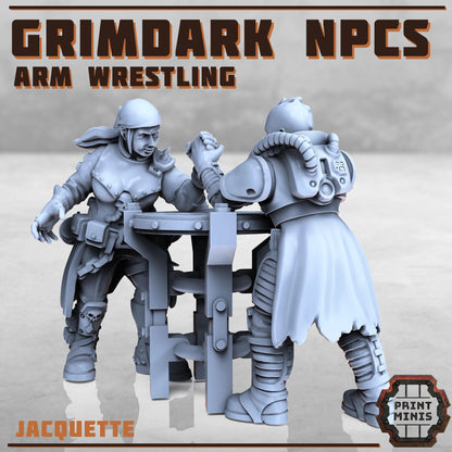 Grimdark NPCs Kit -  Sci-Fi Grimdark Civilians by Print Minis