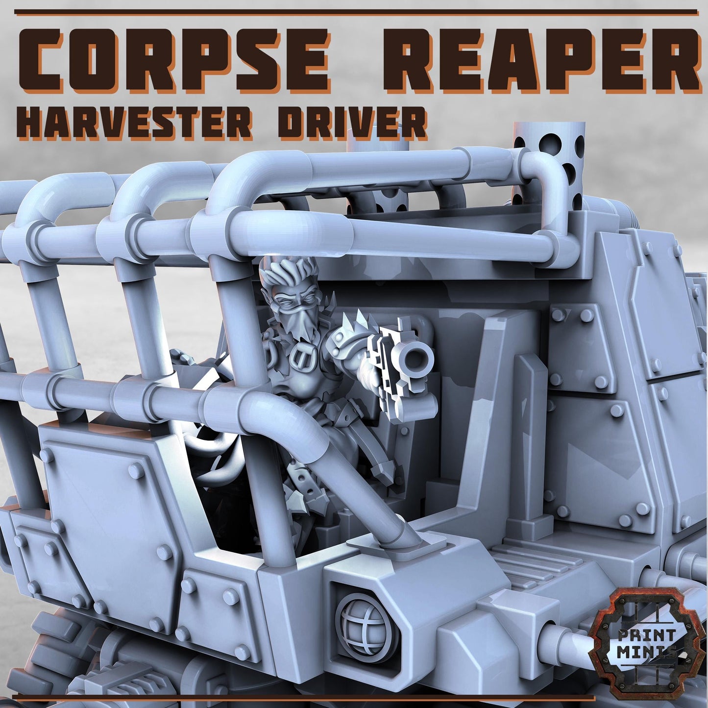The Harvester Truck - Corpse Harvester Cult -  Sci-Fi Grimdark Gang by Print Minis