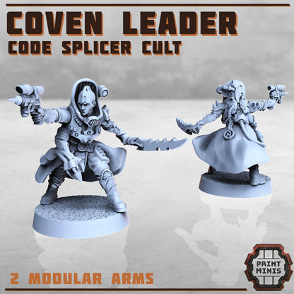 Coven Leader - Code Splicer Cult - Code Splicer Cult -  Sci-Fi Grimdark Splicers by Print Minis