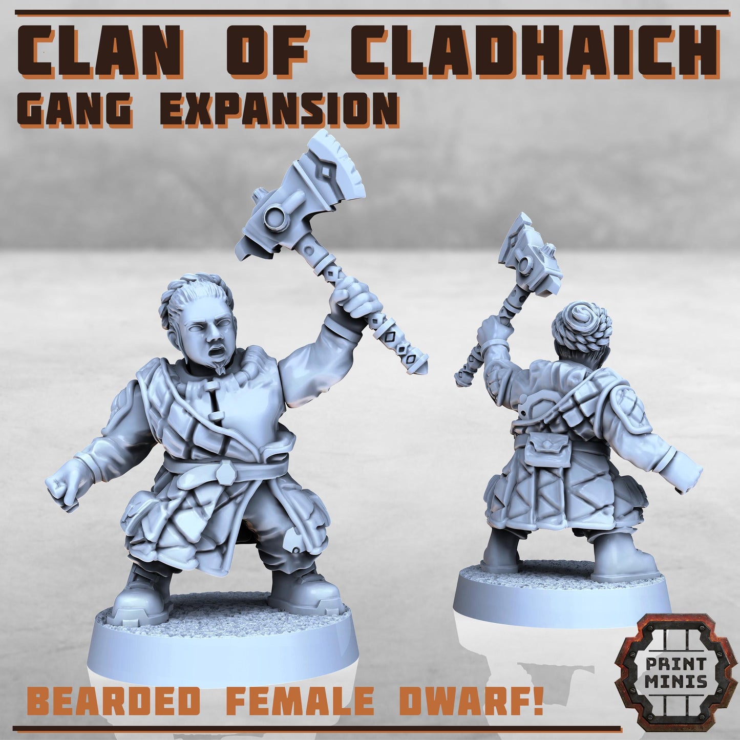 Clan of Cladhaich - Gang Expansion -  Sci-Fi Grimdark Space Dwarf Mercenaries by Print Minis