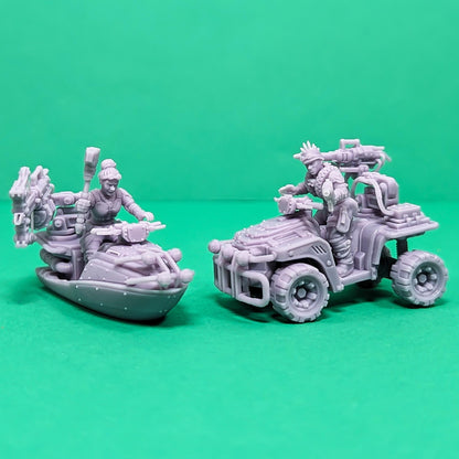 Scumrider - Sump Raft - Sci-Fi City Skirmish Wargaming Terrain by Print Minis