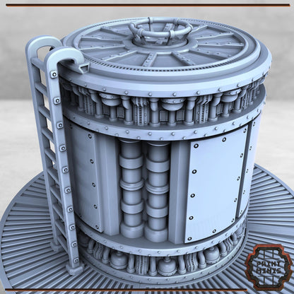 Wasteland Water Tower - Sci-Fi Space Industrial Terrain by Print Minis