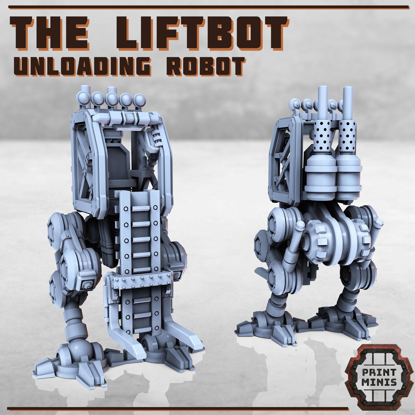 Liftbot - Unloading Robot -  Sci-Fi Grimdark Civilians by Print Minis