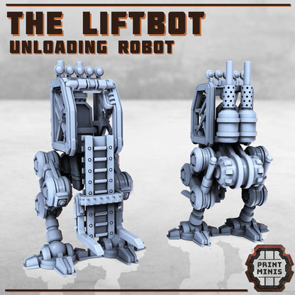 Liftbot - Unloading Robot -  Sci-Fi Grimdark Civilians by Print Minis