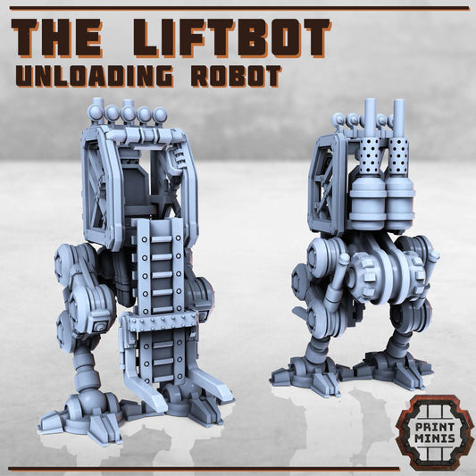 Liftbot - Unloading Robot -  Sci-Fi Grimdark Civilians by Print Minis
