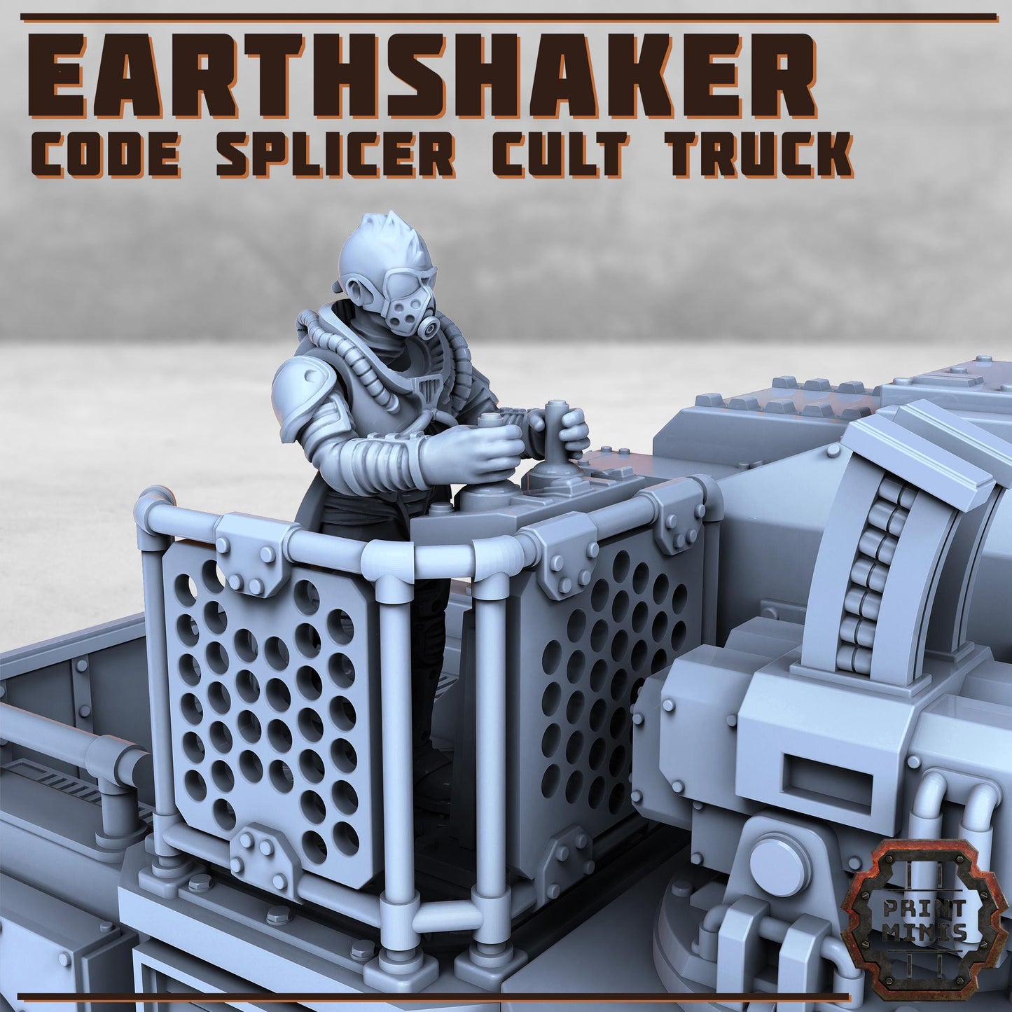 Earthshaker Truck - Code Splicer Cult -  Sci-Fi Grimdark Splicers by Print Minis