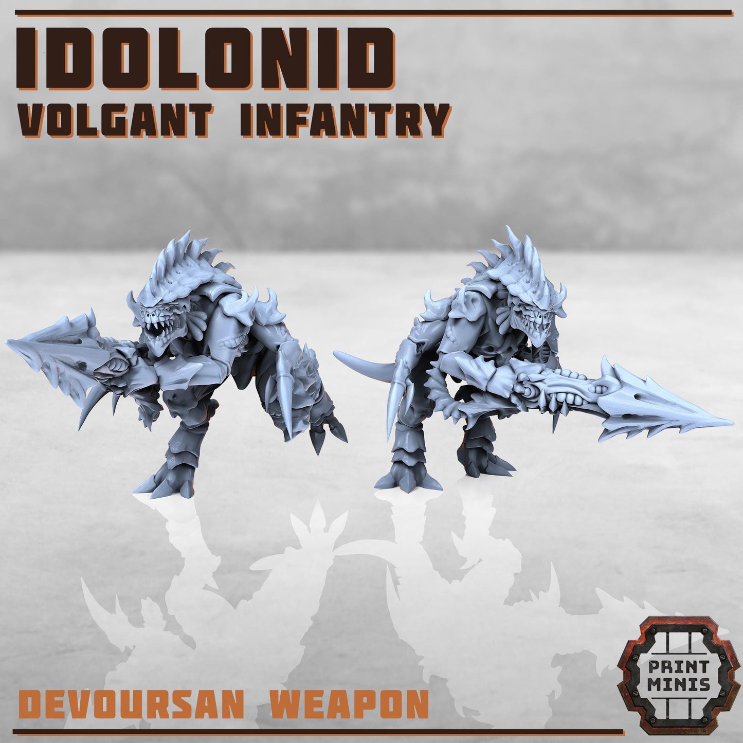Idolonid - Volgant Infantry -  Sci-Fi Grimdark Bug aliens by Print Minis
