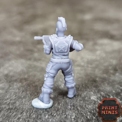 Outlaw Gang - Outcast Gangers - Sci-Fi Grimdark Mercenaries by Print Minis