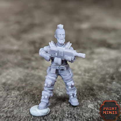Outlaw Gang - Outcast Gangers - Sci-Fi Grimdark Mercenaries by Print Minis