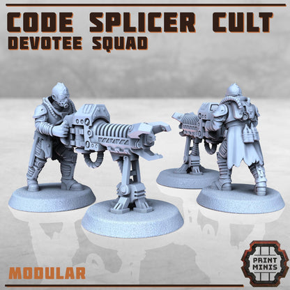 Code Splicer Cult - Devotee Squad -  Sci-Fi Grimdark Splicers by Print Minis