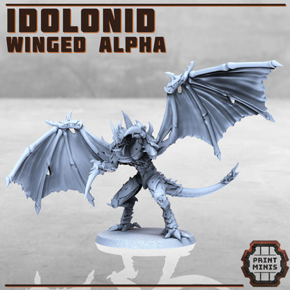 Winged Alpha - Idolonids -  Sci-Fi Grimdark Bug aliens by Print Minis