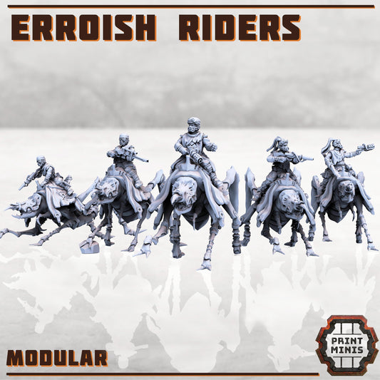 Erroish Desert Riders - Erroish People -  Sci-Fi Grimdark Mercenaries by Print Minis